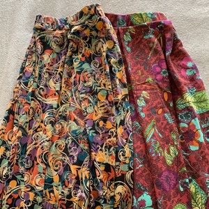 LuLaRoe Madison Skirts - pair of 2 - 2XL